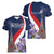 Personalized France Bastille Day Women V-Neck T-Shirt Le 14 Juillet