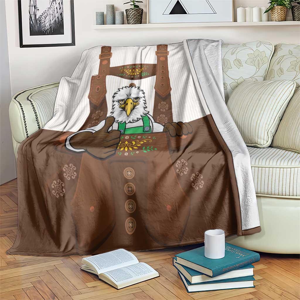 Lederhosen Costume Germany Blanket Bald Eagles With Traditional German Pattern