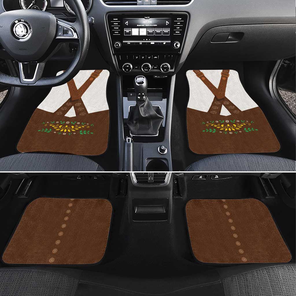 Lederhosen Costume Germany Car Mats Bald Eagles With Traditional German Pattern