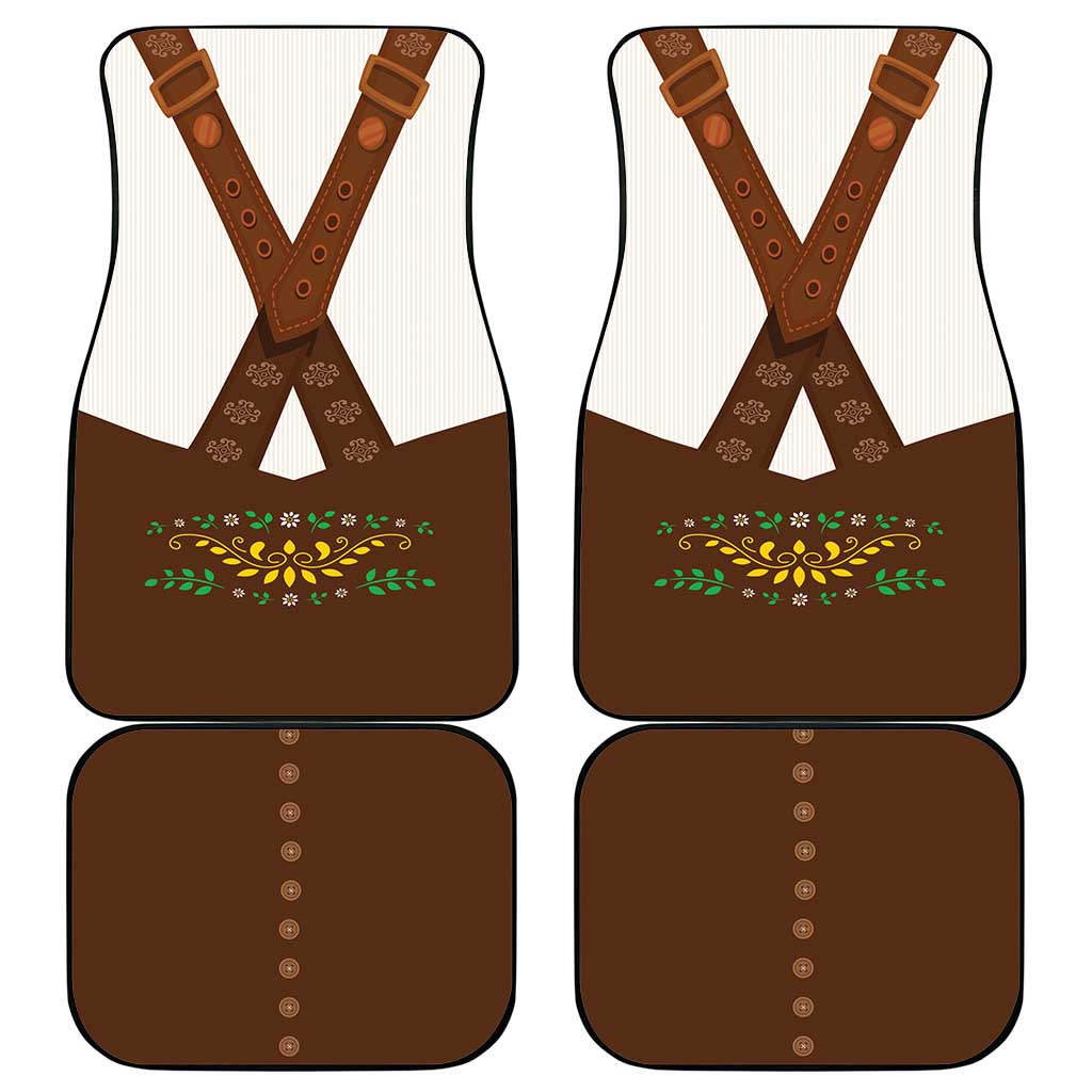 Lederhosen Costume Germany Car Mats Bald Eagles With Traditional German Pattern
