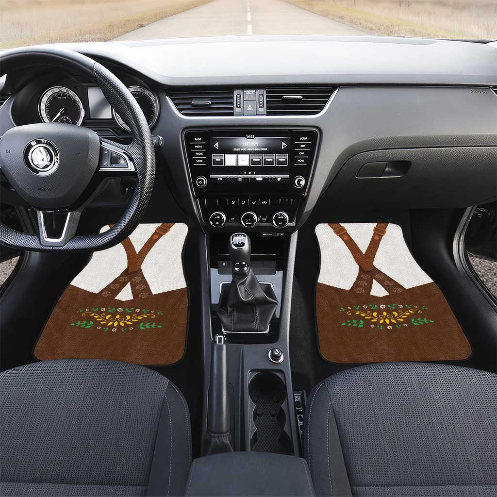 Lederhosen Costume Germany Car Mats Bald Eagles With Traditional German Pattern