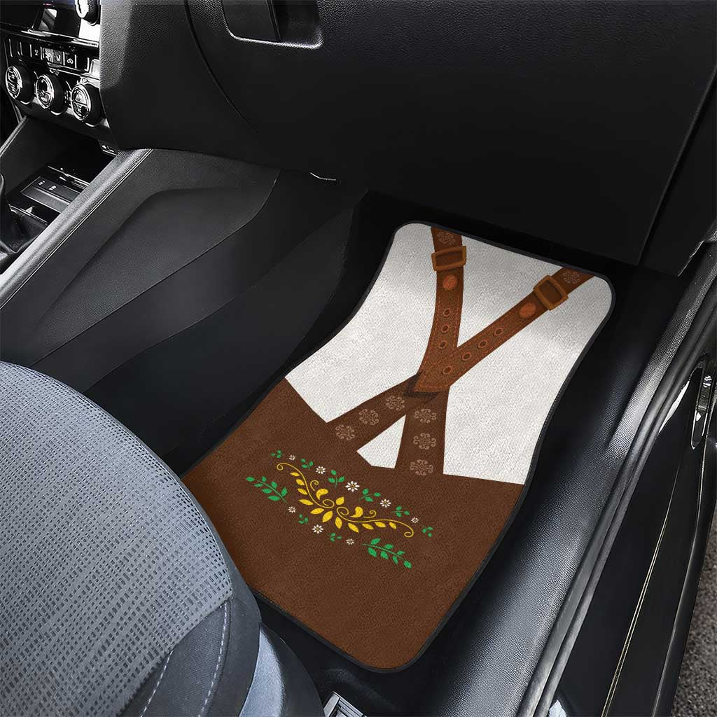 Lederhosen Costume Germany Car Mats Bald Eagles With Traditional German Pattern