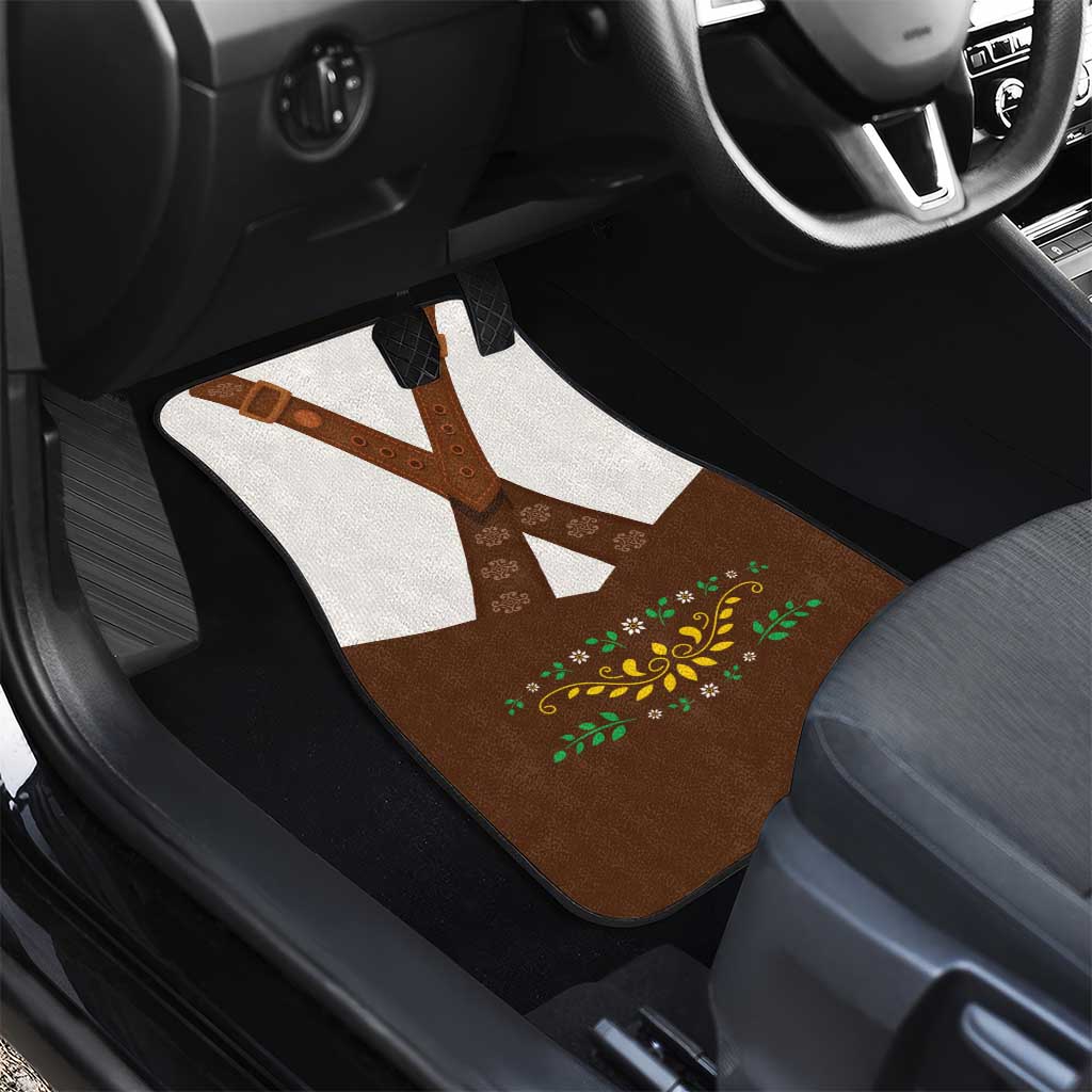 Lederhosen Costume Germany Car Mats Bald Eagles With Traditional German Pattern