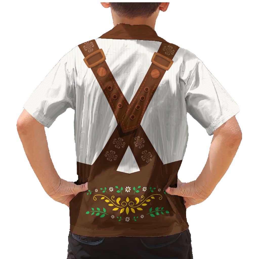 Lederhosen Costume Germany Family Matching Mermaid Dress and Hawaiian Shirt Bald Eagles With Traditional German Pattern