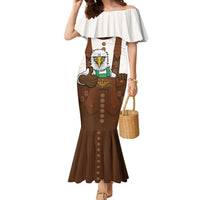 Lederhosen Costume Germany Family Matching Mermaid Dress and Hawaiian Shirt Bald Eagles With Traditional German Pattern