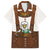 Lederhosen Costume Germany Family Matching Off The Shoulder Long Sleeve Dress and Hawaiian Shirt Bald Eagles With Traditional German Pattern