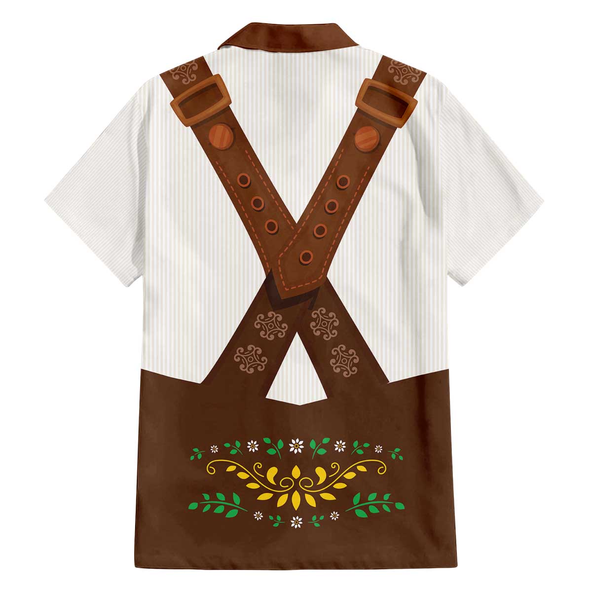 Lederhosen Costume Germany Family Matching Off The Shoulder Long Sleeve Dress and Hawaiian Shirt Bald Eagles With Traditional German Pattern
