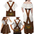 Lederhosen Costume Germany Family Matching Off Shoulder Maxi Dress and Hawaiian Shirt Bald Eagles With Traditional German Pattern