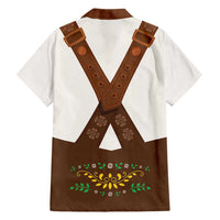 Lederhosen Costume Germany Family Matching Off Shoulder Maxi Dress and Hawaiian Shirt Bald Eagles With Traditional German Pattern