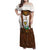 Lederhosen Costume Germany Family Matching Off Shoulder Maxi Dress and Hawaiian Shirt Bald Eagles With Traditional German Pattern