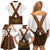 Lederhosen Costume Germany Family Matching Off Shoulder Short Dress and Hawaiian Shirt Bald Eagles With Traditional German Pattern