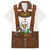 Lederhosen Costume Germany Family Matching Off Shoulder Short Dress and Hawaiian Shirt Bald Eagles With Traditional German Pattern