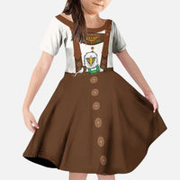Lederhosen Costume Germany Family Matching Puletasi and Hawaiian Shirt Bald Eagles With Traditional German Pattern