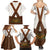 Lederhosen Costume Germany Family Matching Summer Maxi Dress and Hawaiian Shirt Bald Eagles With Traditional German Pattern