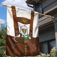Lederhosen Costume Germany Garden Flag Bald Eagles With Traditional German Pattern
