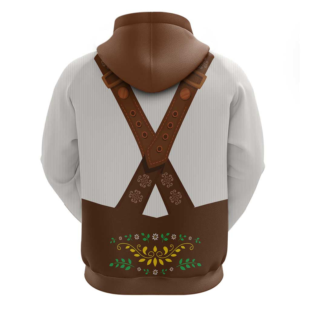 Lederhosen Costume Germany Hoodie Bald Eagles With Traditional German Pattern