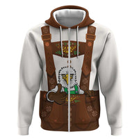 Lederhosen Costume Germany Hoodie Bald Eagles With Traditional German Pattern
