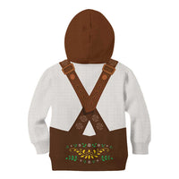 Lederhosen Costume Germany Kid Hoodie Bald Eagles With Traditional German Pattern