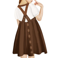 Lederhosen Costume Germany Kid Short Sleeve Dress Bald Eagles With Traditional German Pattern