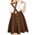 Lederhosen Costume Germany Kid Short Sleeve Dress Bald Eagles With Traditional German Pattern