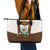 Lederhosen Costume Germany Leather Tote Bag Bald Eagles With Traditional German Pattern