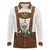 Lederhosen Costume Germany Long Sleeve Polo Shirt Bald Eagles With Traditional German Pattern