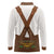 Lederhosen Costume Germany Long Sleeve Polo Shirt Bald Eagles With Traditional German Pattern