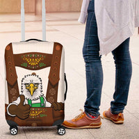 Lederhosen Costume Germany Luggage Cover Bald Eagles With Traditional German Pattern