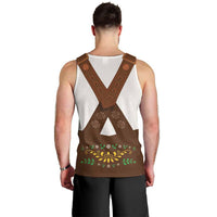 Lederhosen Costume Germany Men Tank Top Bald Eagles With Traditional German Pattern