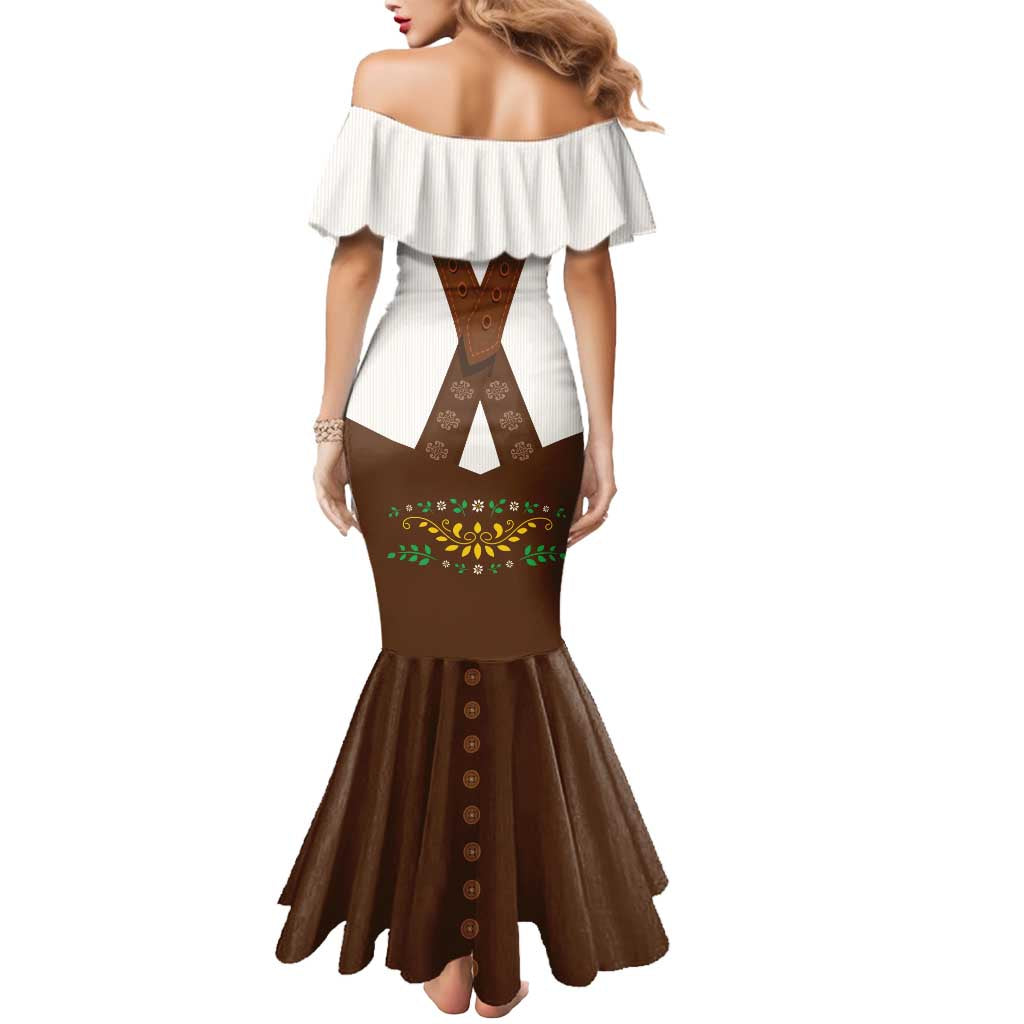 Lederhosen Costume Germany Mermaid Dress Bald Eagles With Traditional German Pattern
