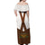 Lederhosen Costume Germany Off Shoulder Maxi Dress Bald Eagles With Traditional German Pattern