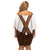 Lederhosen Costume Germany Off Shoulder Short Dress Bald Eagles With Traditional German Pattern