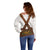 Lederhosen Costume Germany Off Shoulder Sweater Bald Eagles With Traditional German Pattern