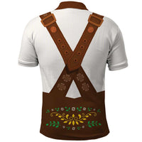 Lederhosen Costume Germany Polo Shirt Bald Eagles With Traditional German Pattern
