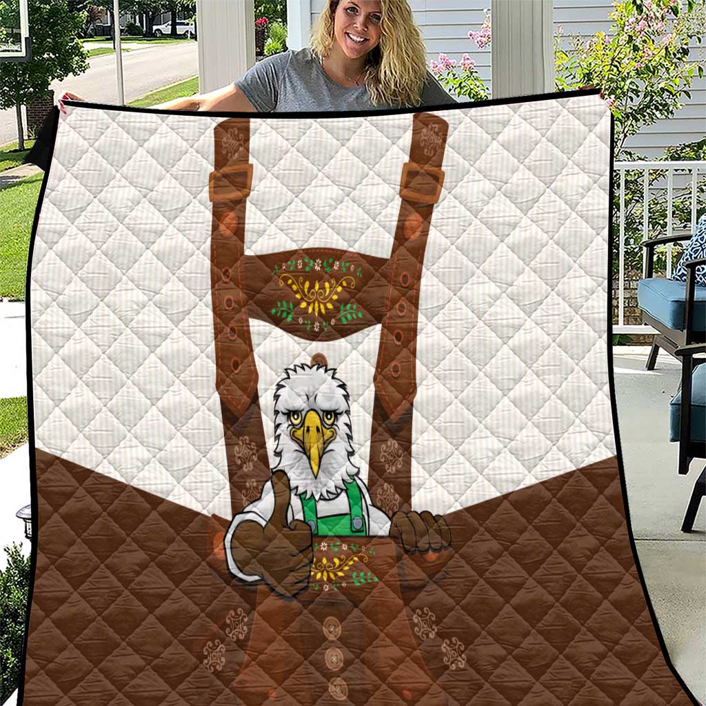 Lederhosen Costume Germany Quilt Bald Eagles With Traditional German Pattern