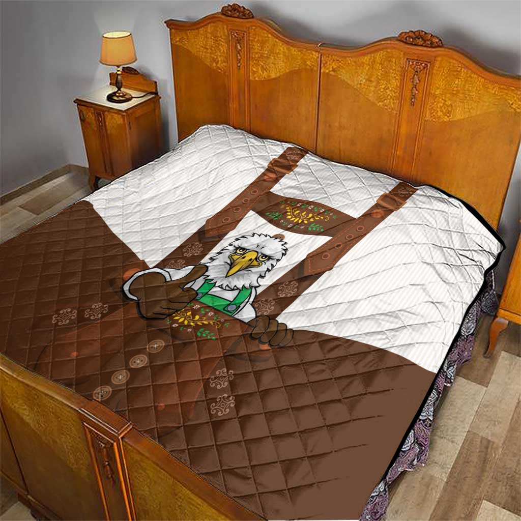 Lederhosen Costume Germany Quilt Bald Eagles With Traditional German Pattern