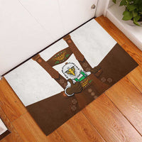 Lederhosen Costume Germany Rubber Doormat Bald Eagles With Traditional German Pattern