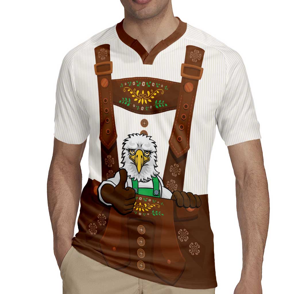 Lederhosen Costume Germany Rugby Jersey Bald Eagles With Traditional German Pattern