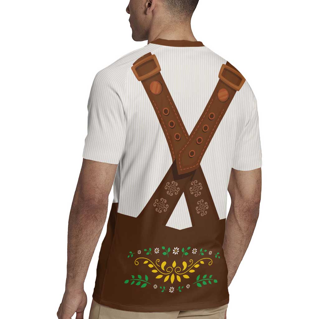 Lederhosen Costume Germany Rugby Jersey Bald Eagles With Traditional German Pattern