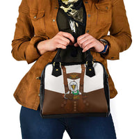 Lederhosen Costume Germany Shoulder Handbag Bald Eagles With Traditional German Pattern