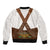 Lederhosen Costume Germany Sleeve Zip Bomber Jacket Bald Eagles With Traditional German Pattern
