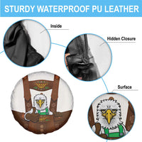 Lederhosen Costume Germany Spare Tire Cover Bald Eagles With Traditional German Pattern