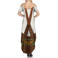 Lederhosen Costume Germany Summer Maxi Dress Bald Eagles With Traditional German Pattern