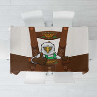 Lederhosen Costume Germany Tablecloth Bald Eagles With Traditional German Pattern