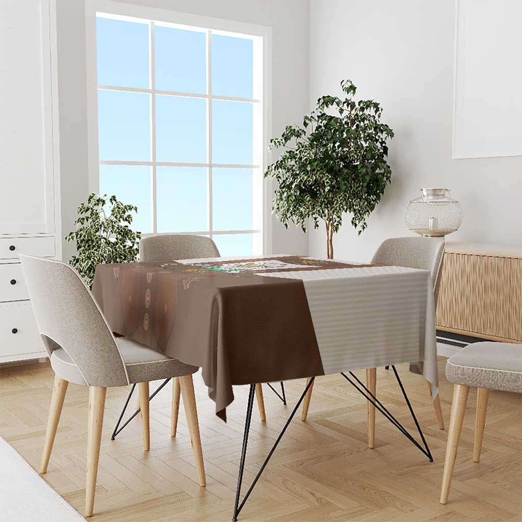 Lederhosen Costume Germany Tablecloth Bald Eagles With Traditional German Pattern