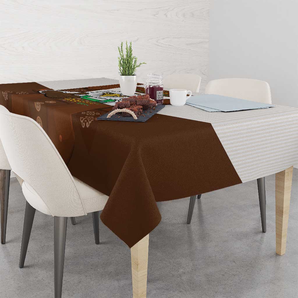 Lederhosen Costume Germany Tablecloth Bald Eagles With Traditional German Pattern