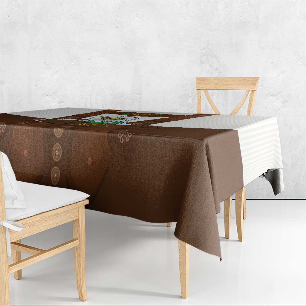 Lederhosen Costume Germany Tablecloth Bald Eagles With Traditional German Pattern