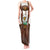 Lederhosen Costume Germany Tank Maxi Dress Bald Eagles With Traditional German Pattern