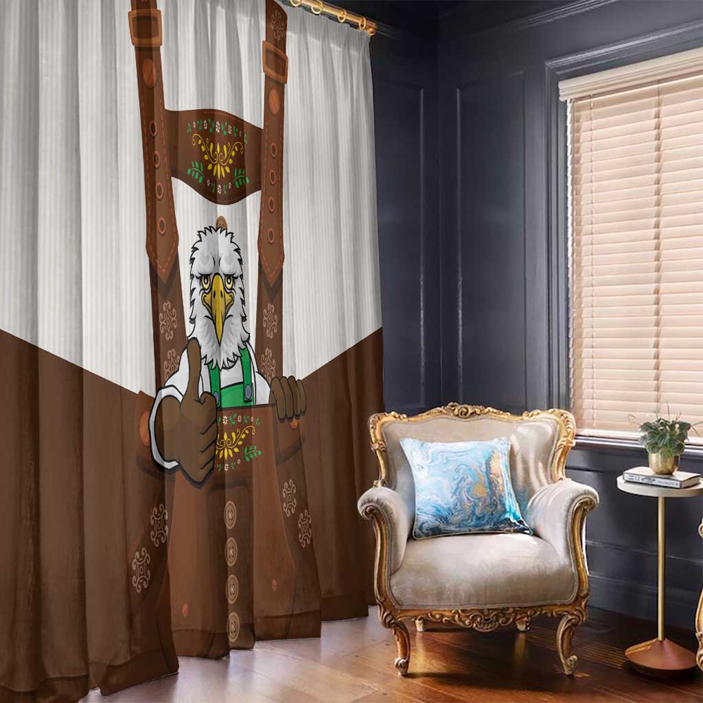 Lederhosen Costume Germany Window Curtain Bald Eagles With Traditional German Pattern