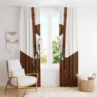 Lederhosen Costume Germany Window Curtain Bald Eagles With Traditional German Pattern